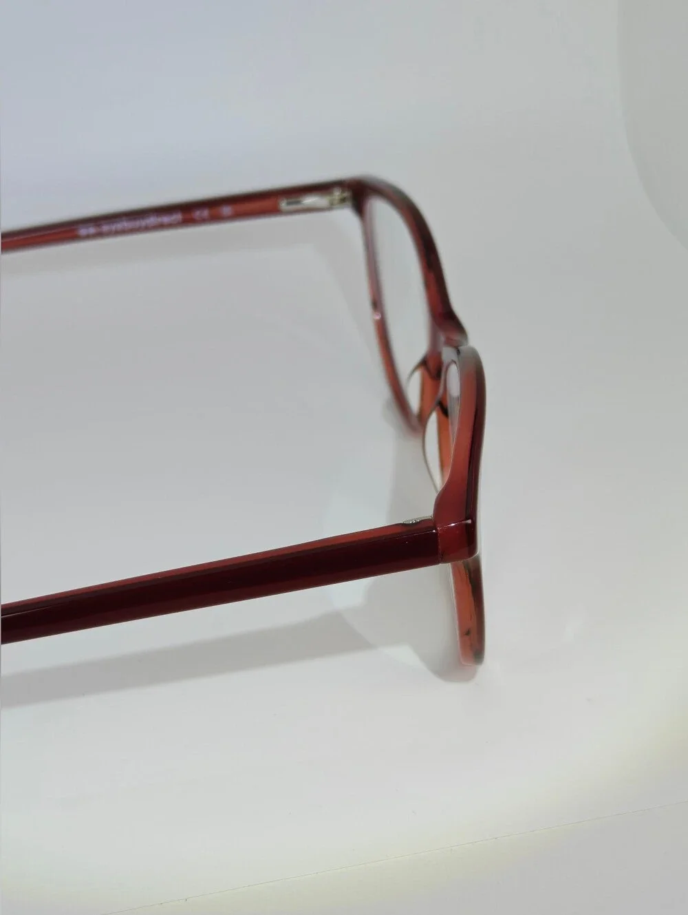 Sphinx. Women's Burgundy Rose Cat-Eye Eyeglass Frames.